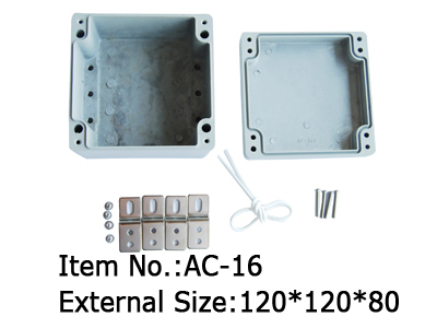 cast aluminum enclosure with metal feet