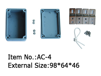 aluminum enclosure in powder coating