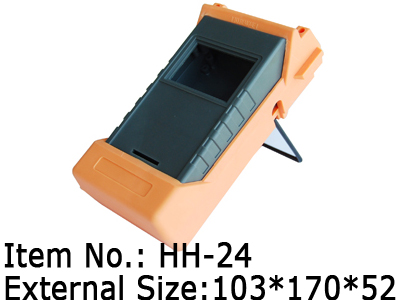 thermoplastic hand-held enclosure with coat