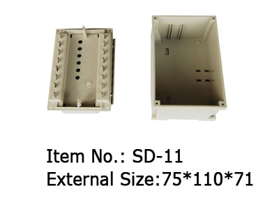 new style flame retardant ABS din rail enclosure