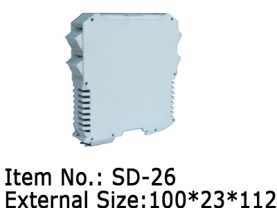 din rail enclosure with transparent cover