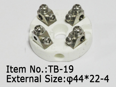 4pc ceramic terminal block with hole