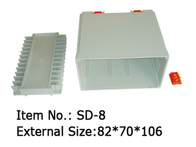 universal flame retardant ABS din rail enclosure