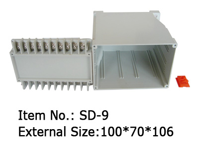 din rail enclosure POM part