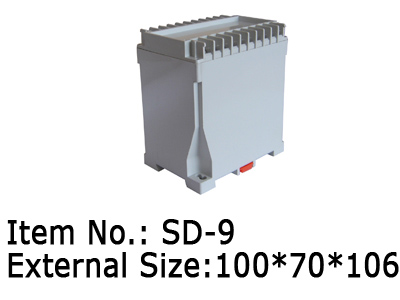 din rail enclosure POM part