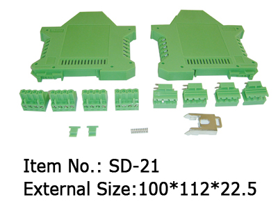 22.5 mm din rail enclosure