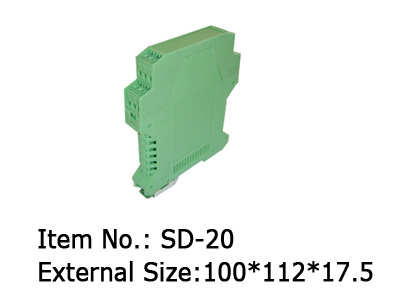 17.5 mm din rail enclosures