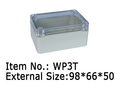 plastic waterproof box with transparent cover