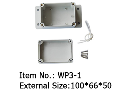 plastic box with mounting bracket