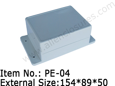 plastic enclosure with mounting bracket