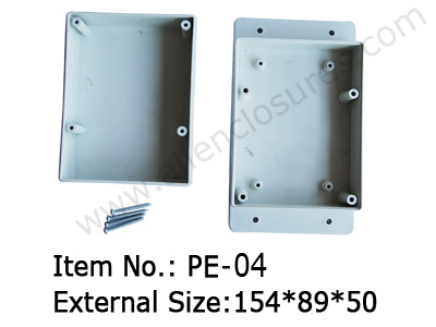plastic enclosure with mounting bracket