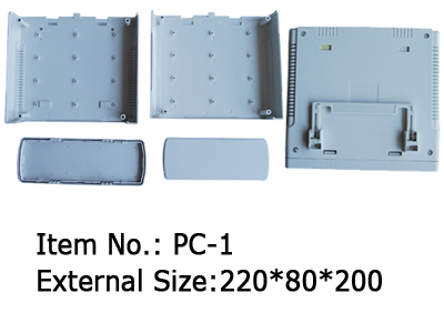 plastic desktop enclosure with feet