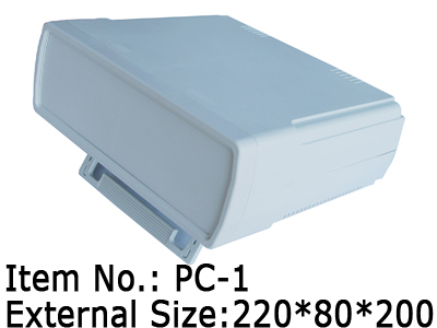 plastic desktop enclosure with feet