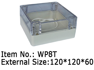 square plastic box with transparent