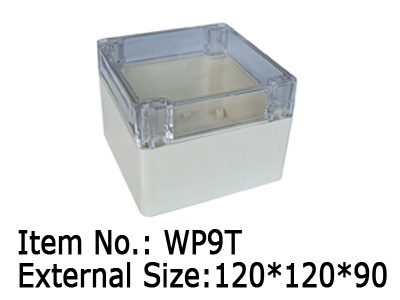 square plastic box with glass cover