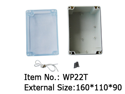 PCB plastic box with clear cover