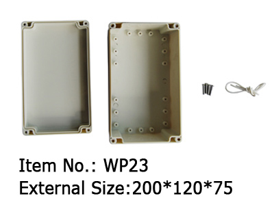 plastic box with mounting btacket system