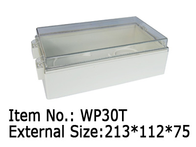 hinged plastic watrproof enclosure