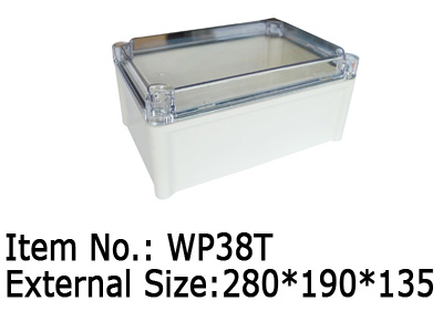 plastic waterproof enclosure with clear lid