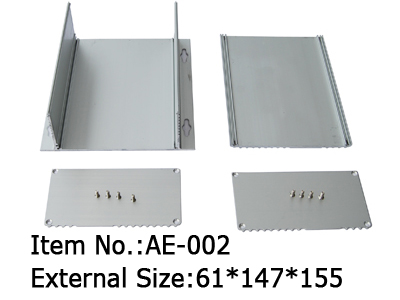 extruded enclosures with mounting rack