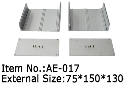 extruded aluminum enclosure silver