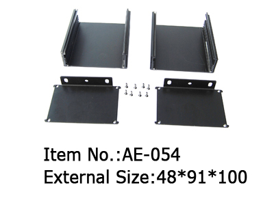 black aluminum extruded products