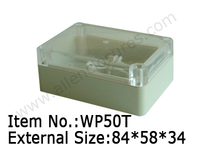 plastic waterproof enclosure with PC clear lid