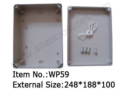 plastic waterproof enclosure with cable entry
