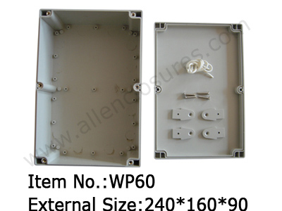 plastic waterproof enclosure with plastic feet